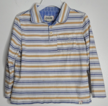 Me &amp; Henry Kids Shirt 4/5 Y Youth Striped Dog Cotton Long Sleeve Collared - £7.86 GBP