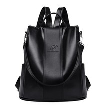 2020 High Quality PU Leather Backpa Women Fashion  Bags High Capacity Travel Bac - £120.41 GBP