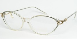 Vintage Ebm 1027 An Clear /OLIVE /GOLD /BLACK Eyeglasses 53-14-135mm Germany - £35.52 GBP