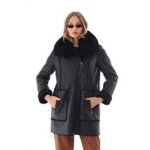 Vinci The Boreal Black Leather Women Jacket image 2