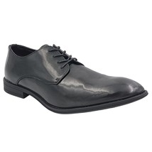 Steve Madden Men Plain Derby Oxfords Crakke Size US 12M Black Striped Embossed - £26.03 GBP