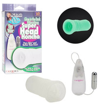 Glow-in-the-Dark Vibrating Super Head Honcho Male Masturbator Sex Stroke... - £29.10 GBP