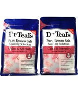 2 Dr Teals Pure Epsom Salt Soaking Solution Rose Essential Oil Calm &amp; Se... - $48.00 CAD