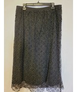 MSRP $99 BAR III Womens Skirt Black Gold Size L - $561.06 MXN