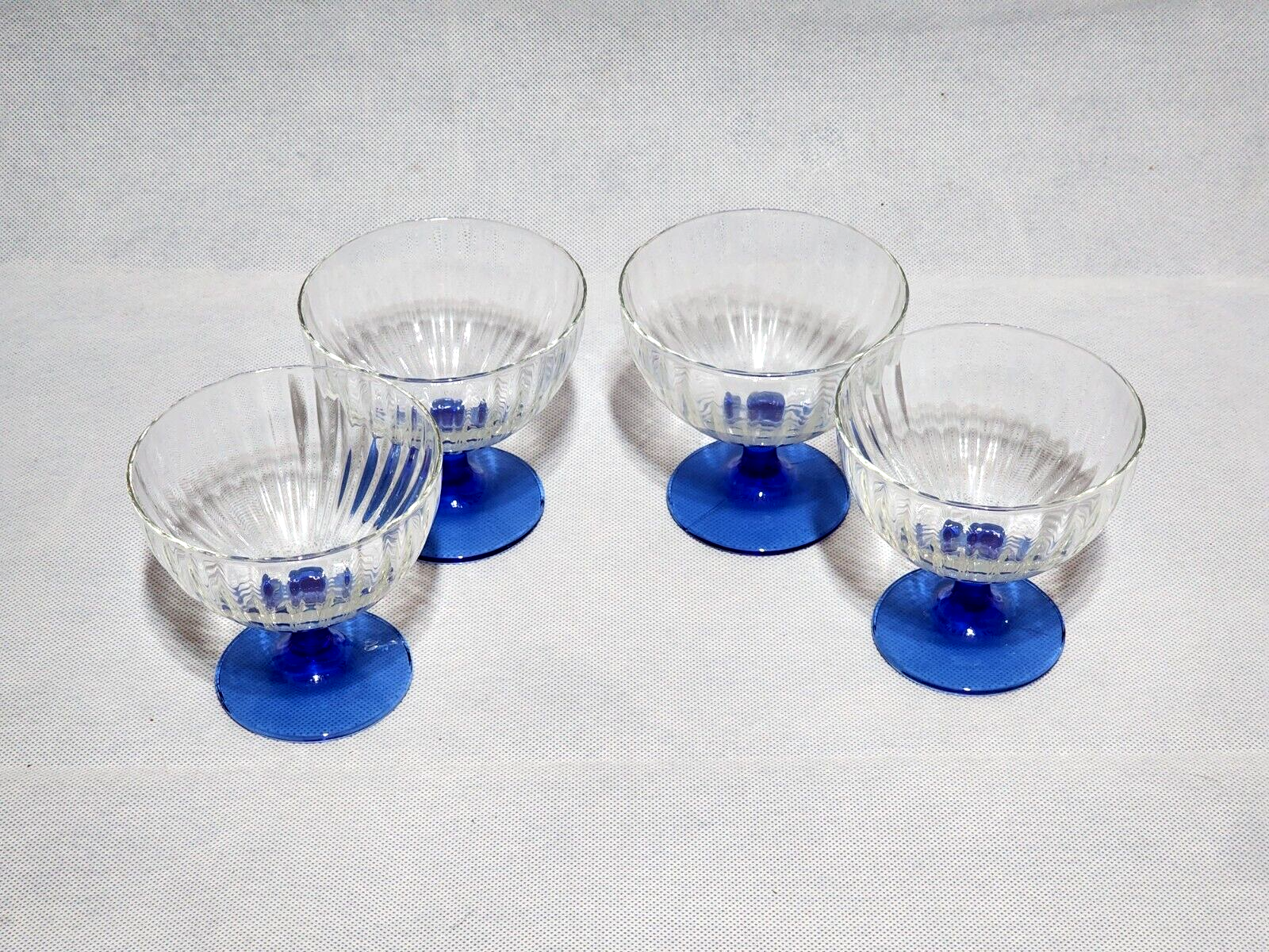 Williams Sonoma MIAMI CLEAR Champagne Glass / Dessert Dish - Set Of 4 - ... - $22.75