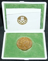 Copper Medal Designed by Yusaku Kamekura in Commemoration of 1964 Tokyo Olympics - £20.77 GBP