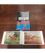 Budweiser Presents Jewels Of The Triple Crown VHS w/ 2 Vintage Horse Pic... - £7.85 GBP