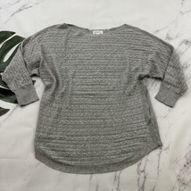 Market Spruce Cashmere Silk Blend Cable Knit Pullover Sweater Size XS Gray - $27.71