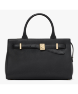 Kate Spade Deco Medium Satchel Leather Crossbody ~NWT~ Black - $242.55