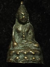 Thai amulet Phra Kring  copper 3 cm. old, authentic, rare, luck. - $742.38 MXN