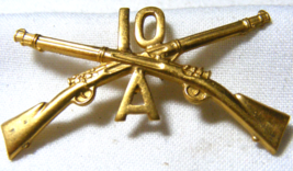 WW2 infantry officers collar pin 10th Regiment A company - $29.69