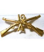 WW2 infantry officers collar pin 10th Regiment A company - $29.69