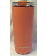 Davids Tea CRACKLED CORAL FAVOURITE TUMBLER hot/cold stainless steel 20oz - $62.85