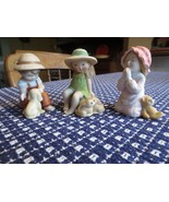 Set of 3 Vintage HOLLY HOBBIE MINIATURES CHINA FIGURINES - Approx. 3&quot; Tall - £9.42 GBP