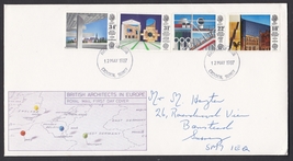 Great Britain: 1987 British Architects In Europe. First Day Cover. Ref: P0086 - £1.10 GBP