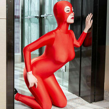 Women Men Lycra Zentai Costume Zipper Bodysuit Catsuit Unitard Jumpsuit ... - £9.90 GBP