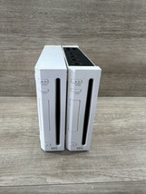 SET OF TWO - Nintendo Wii System Console Only White (RVL-001) Parts or Repair - £21.67 GBP