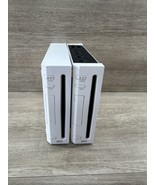 SET OF TWO - Nintendo Wii System Console Only White (RVL-001) Parts or R... - £21.79 GBP