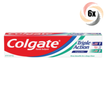 6x Packs Colgate Triple Action Benefits Original Mint Toothpaste | 4oz - £15.39 GBP