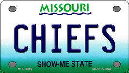 Chiefs Missouri Novelty Mini Metal License Plate Tag - £11.70 GBP