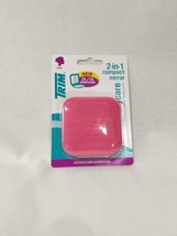 Trim 2-in-1 Dual Magnification Compact Purse Mirror, Pink - £5.60 GBP