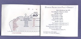 Postcard Dawn Princess Ocean Liner Ship Princess Cruise Pocket Guide - $3.99