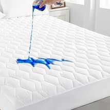 Twin XL Size Waterproof Mattress Pad,Breathable and Noiseless Quilted NEW - £19.36 GBP