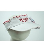 MUDD GIRLS YOUTH NWT WHITE RED PAISLEY VISOR HAT ADJUSTABLE SHOESTRINGS ... - $5.41 CAD