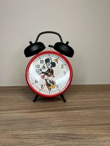 RETRO DISNEY MINNIE MOUSE RED ALARM CLOCK Works, No Battery Cover - £15.14 GBP