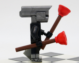 Custom Mini-figure Skibidi Toilet Man Monitor man Metalic Camera building toys  image 9