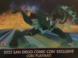 NEW 2022 San Diego Comic Con Exclusive Marvel 24&#39;&#39; x 14&#39;&#39; Loki Playmat - $997.61 MXN