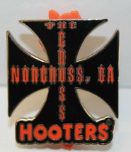 HOOTERS RESTAURANT BIKER&#39;S BLACK CROSS/RED LETTERS NORCROSS GA MOTORCYCL... - £14.15 GBP