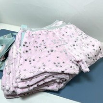 Lot of 20 Pairs of Girls Large More Than Magic Pink Fuzzy w/ Stars Pajama Shorts - £26.08 GBP