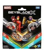 Beyblade X Marvel Collab Iron Man 4-80B vs. Thanos 4-60B Multipack Set F... - $26.14