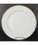 SONNET DINNER PLATE 10&quot; Fine China Japan White with Gold Trim - $7.59