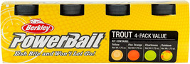 Berkley Powerbait Natural Trout Dough Fishing Bait, Assorted 4 Pack - £25.95 GBP
