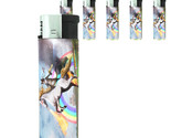Unicorns D2 Lighters Set of 5 Electronic Refillable Butane Mythical Crea... - $15.79