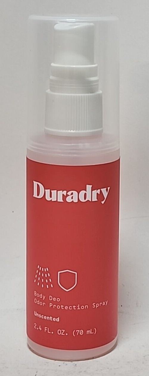 DURADRY~~ALL BODY FRESHNESS~BODY DEO~ODOR PROTECTION~UNSCENTED 2.4 OZ SPRAY