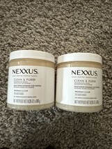 New Lot Of x2 Nexxus Clean &amp; Pure Scalp Scrub 11.25 Oz / 318 g Protein F... - $21.03