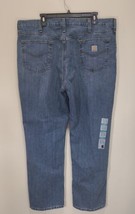 New Carhartt 40x32 Blue Jeans 101483-980 Mens Relaxed Fit Denim Casual - $28.45