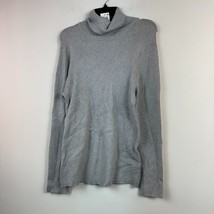 Style &amp; Co Womens Plus 2X Silver Metallic Turtleneck Sweater NWT CD12 - £22.24 GBP