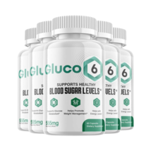 5 pack gluco6 blood pills   gluco 6 supplement for blood sugar support  300 caps  1  thumb200