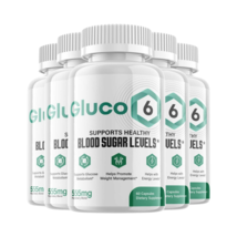 5-Pack Gluco6 Blood Pills - Gluco 6 Supplement For Blood Sugar Support- 300 Caps - £87.92 GBP