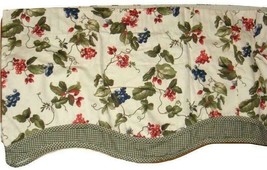 Waverly 2 Matching Fairfield Valances 78&quot; X 14&quot; Orchard Trail Berry Gree... - £15.71 GBP