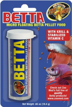 [Pack of 3] Zoo Med Micro Floating Betta Pellets Fish Food 0.65 oz - £21.15 GBP