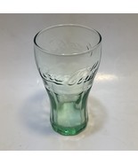 Vintage- 4.5” Green Coca- Cola Glass Classic Design Script Logo 6 oz Juice Glass - $9.46 CAD
