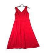 Adrianna Papell Womens 12 Red A Line Side Zip Cocktail Party Sleeveless ... - $31.99