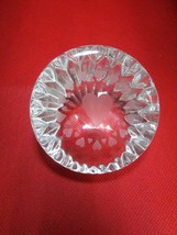 Lenox Crystal Glass Etched Hearts Paperweight Heart Wedding Gift Sweetheart - £23.30 GBP