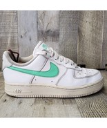 Nike Air Force 1 ‘07 White Green Glow Low AF1 One 315115-164 Women&#39;s 6.5 - £29.96 GBP