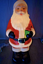 Christmas Lighted Blow Mold 24&quot; 2021 Yard Decoration Santa Claus Hat Holiday New - £63.90 GBP